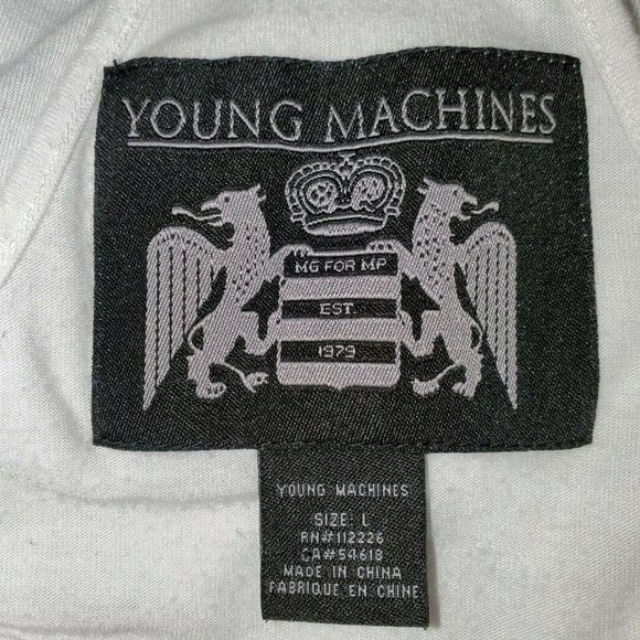 Young Machines Womans Large Tank Top White Graphic - Picture 6 of 8